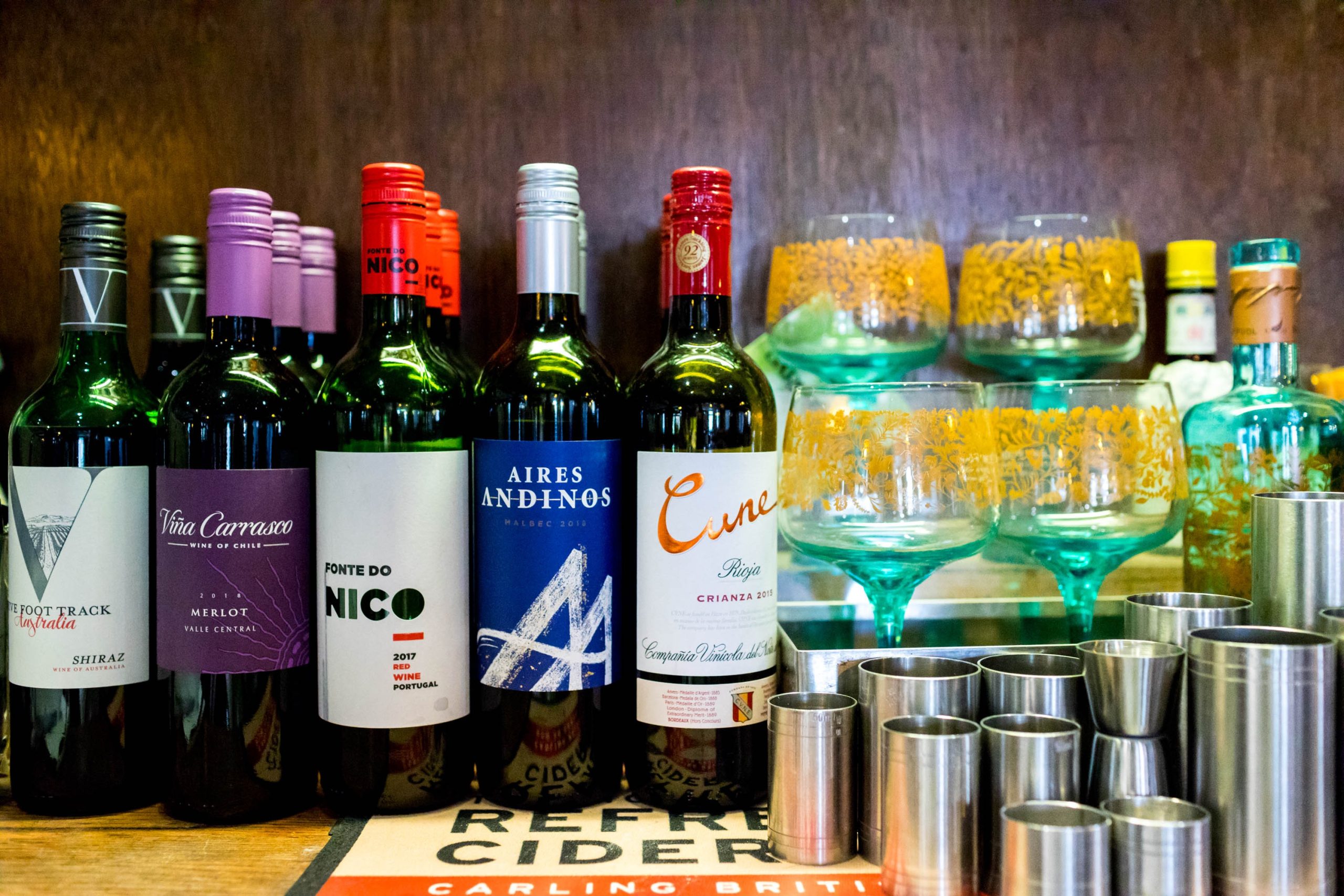 Wine photography at The Barley Mow